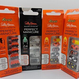 4 pk Sally Hansen Salon Effects Perfect Manicure Press On Halloween Nails
